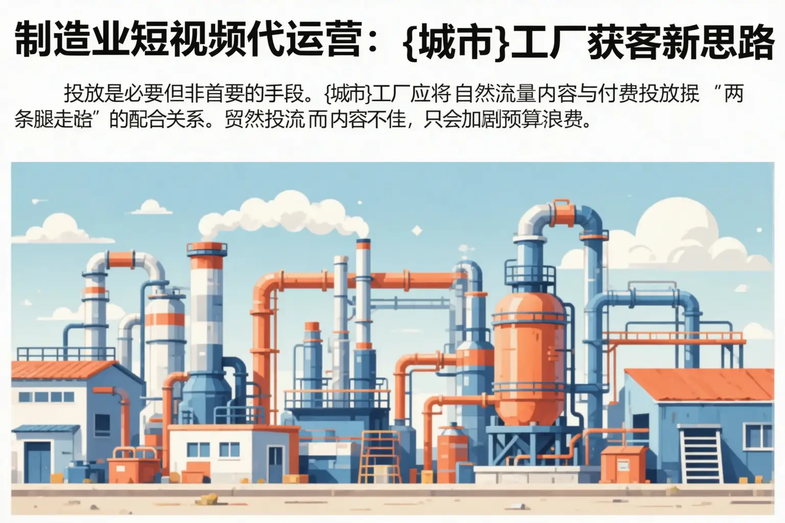 制造业短视频代运营：端州工厂获客新思路